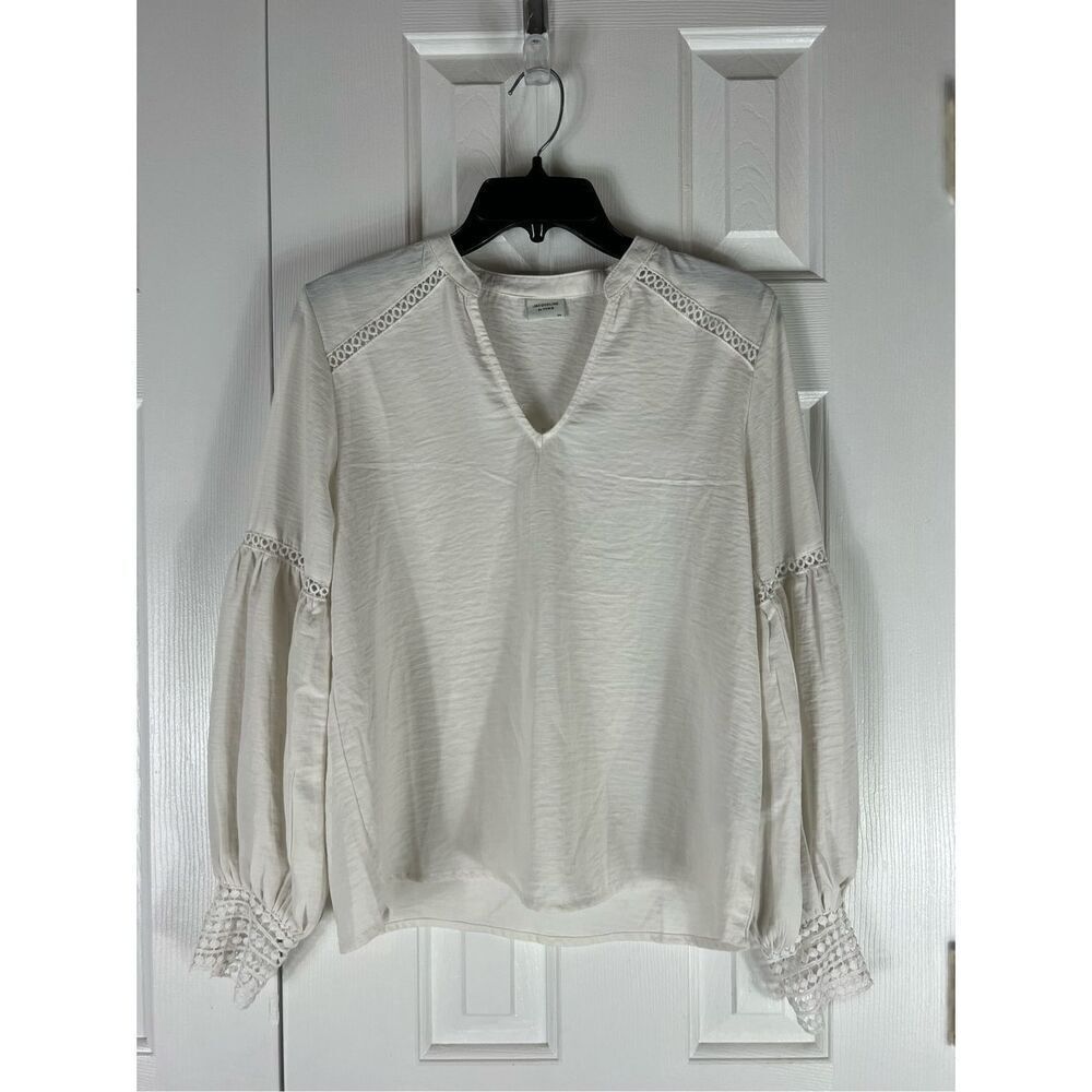 Jacqueline de Yong Cream Blouse Size 34 US Small